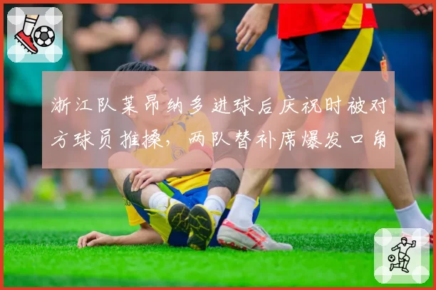 浙江队莱昂纳多进球后庆祝时被对方球员推搡，两队替补席爆发口角
