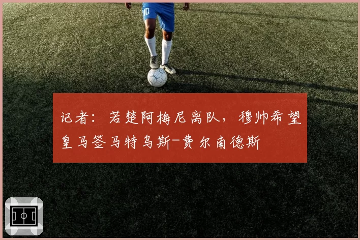 记者：若楚阿梅尼离队，穆帅希望皇马签马特乌斯-费尔南德斯